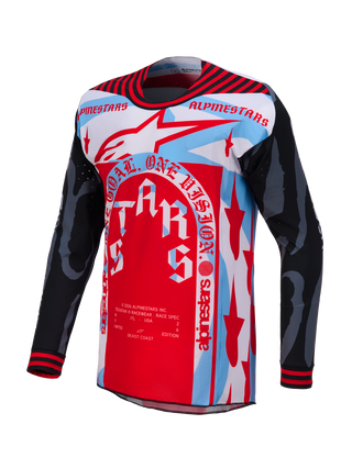 Alpinestars Techstar Beast Coast Limited Edition Jersey - Pirate Black / Hot Orange