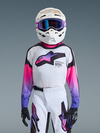 Alpinestars 2026 Youth Supertech Vista Jersey - White/Purple/Black