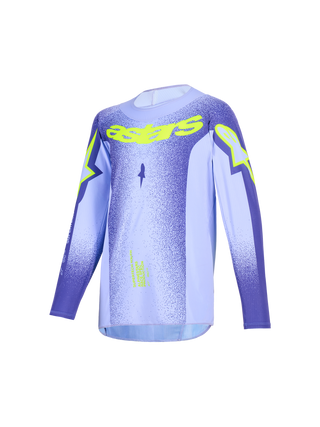 Alpinestars 2026 Youth Supertech Scenz Jersey - Purple/Fluro Yellow