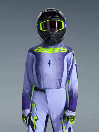 Alpinestars 2026 Youth Supertech Scenz Jersey - Purple/Fluro Yellow