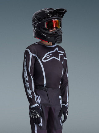 Alpinestars 2026 Youth Fluid Apex Jersey - Black/Gray