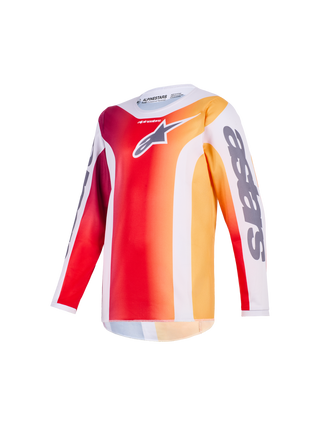 Alpinestars 2026 Youth Fluid Portl Jersey - Red/Light Gray/Dark Gray