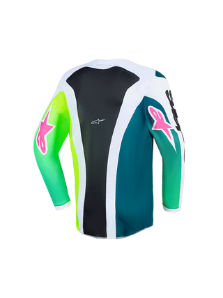 Alpinestars 2026 Youth Fluid Portl Jersey - Green/White/Black