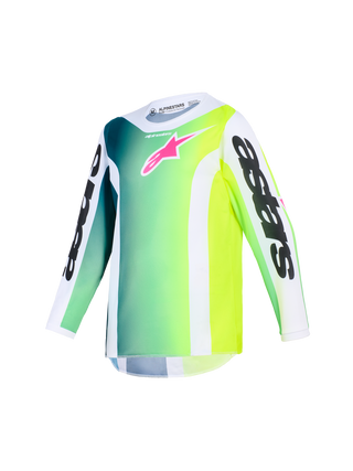 Alpinestars 2026 Youth Fluid Portl Jersey - Green/White/Black
