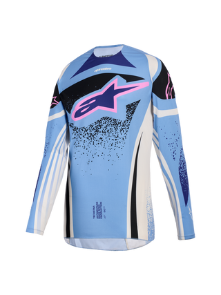 Alpinestars 2026 Womens Techstar Nomur Jersey - Light Blue/Off-White/Black