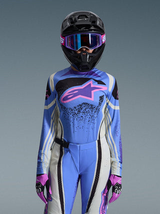 Alpinestars 2026 Womens Techstar Nomur Jersey - Light Blue/Off-White/Black