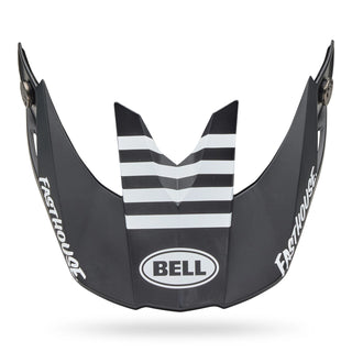 Bell Moto-10 Fasthouse Raven Helmet Peak - Matte Black / White
