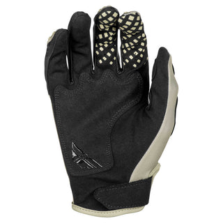 Fly Racing 2025 Youth Kinetic SYM Gloves  - Light Grey/ Red/ Black