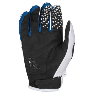 Fly Racing 2025 Youth Kinetic Center Gloves - White/ Navy