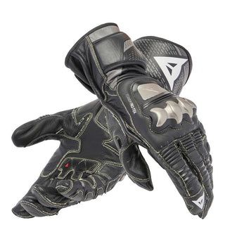 Dainese Full Metal 7 Leather Gloves - Black/Black
