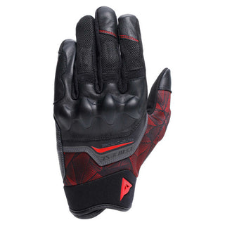Dainese Ermex Gloves - BlackK/Red-Lava