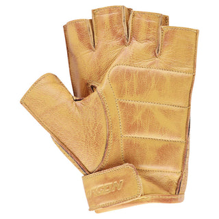 Argon Riot Leather Fingerless Gloves - Tawny