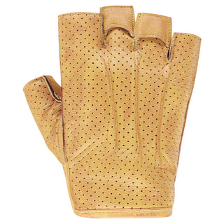 Argon Riot Leather Fingerless Gloves - Tawny