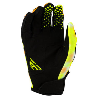 Fly Racing 2027 Kinetic Youth Blur Gloves - White / Hi-Vis / Orange