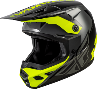Fly Racing Kinetic Crest Helmet - Grey/Black/Hi-Vis
