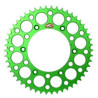Renthal MX Ultralight Grooved Rear Sprocket 48T 420 Pitch - Green (408U-420)
