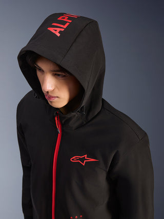 Alpinestars Radium Tech Hoodie - Black / Bright Red