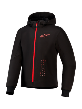 Alpinestars Radium Tech Hoodie - Black / Bright Red