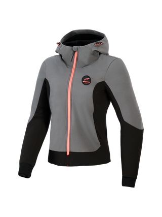 Alpinestars Women's Radium Tech Hoodie - Deep Gray / Black