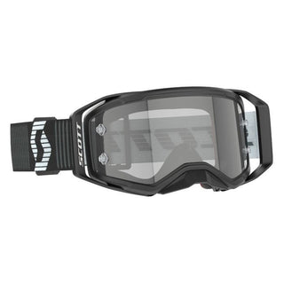 Scott Prospect 2.0 Motorcycle Goggle - Black/White | Light sensitive Grey Lens