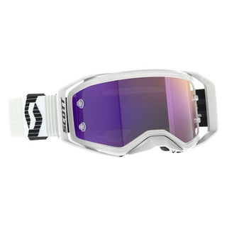 Scott Prospect 2.0 Motorcycle Goggle - White/Black/ Purple Chrome Lens