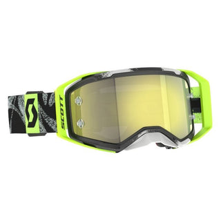 Scott Prospect 2.0 Motorcycle Goggle - Black/Yellow /Yellow Chrome Lens