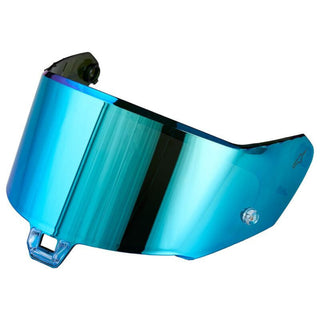 Alpinestars SR7 / SR10 One Size Helmet Shield - Blue Mirror