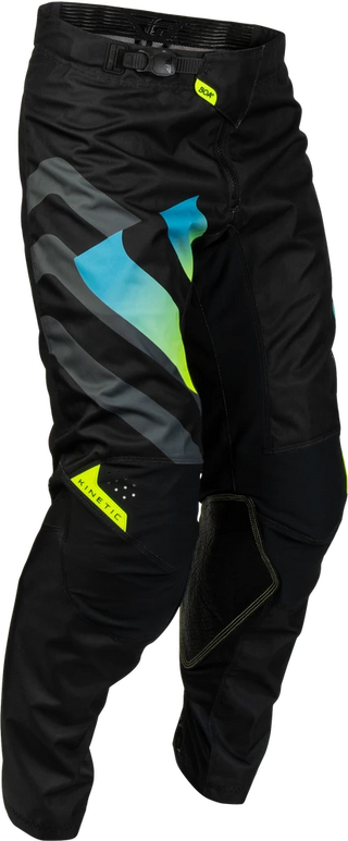 Fly Racing 2027 Kinetic MX Volt Pants - Black / Gray / Teal / Yellow