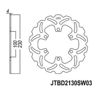 Ferodo 06-2130-SW03 Disc Brake Rotor Solid SWave