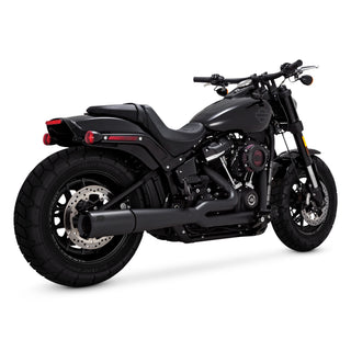 V&H Pro Pipe PCX Black Softail 18-22 (Exc Fatboy/Breakout) (Was V47587)