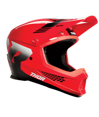 Thor Sector 2 Carve Helmet - Red/White