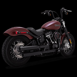 V&H Eliminator 300 Slip-Ons PCX Black Softail 18-22 (Exc Fxfb/Flde/Flhc-All) (Was V46712)