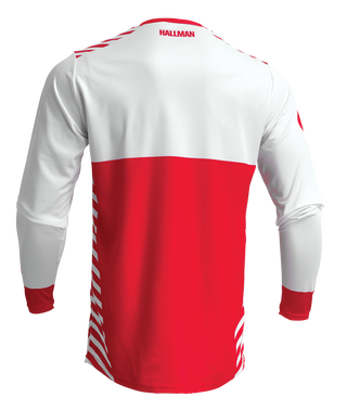 Thor Differ Slice Jersey - White/Red