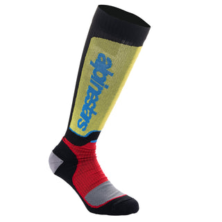 Alpinestars Mx Plus Socks - Black Red LightBlue