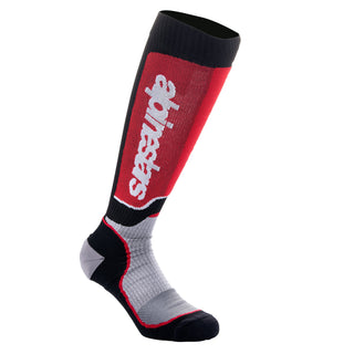 Alpinestars Mx Plus Socks - Black Gray Red