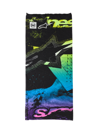 Alpinestars Buff Ignite One Size Neck Tube – Black / Fluro Pink / Fluro Yellow