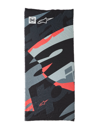 Alpinestars Buff Mogress One Size Neck Tube - Black Camo Red Fluro