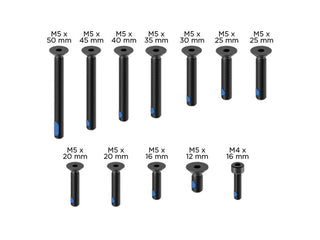 Quad Lock Replacement Screw Set Pro Black V2 (12 Piece)