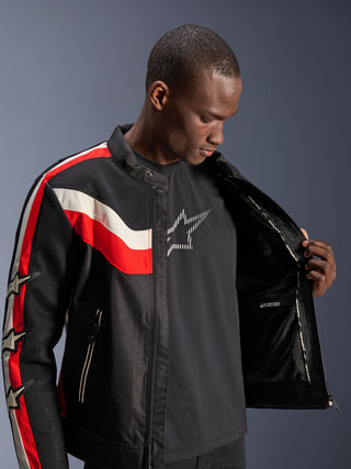 Alpinestars T Dyno Air Jacket - Black/Bright-Red/Ecru