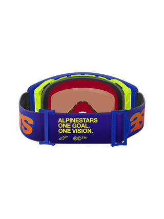 Alpinestars Supertech Vision Vista Goggles - Blue Yellow Purple Mirror Red Lens