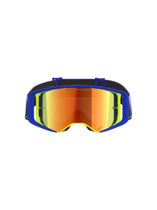 Alpinestars Supertech Vision Vista Goggles - Blue Yellow Purple Mirror Red Lens