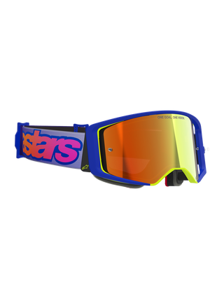 Alpinestars Supertech Vision Vista Goggles - Blue Yellow Purple Mirror Red Lens