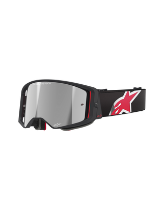 Alpinestars Supertech Corp Goggles With Mirror Silver Lens - Black/Red