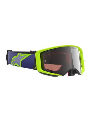 Alpinestars Supertech Vision Corp Goggles - Purple/Yellow Fluo/Mirror Silver Lens