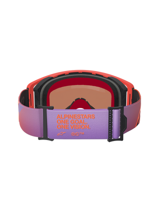 Alpinestars Supertech Vision Corp Goggles - Hot Coral/Purple/Mirror Blue Lens