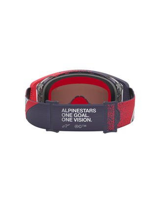 Alpinestars 2027 Supertech Hiten Goggle - Black Red - Mirror Silver Lens