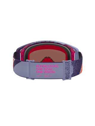 Alpinestars 2027 Supertech Hiten Goggle - Purple Red - Mirror Pink Lens