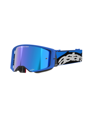 Alpinestars Supertech Stream Goggles With Mirror Blue Lens - Blue