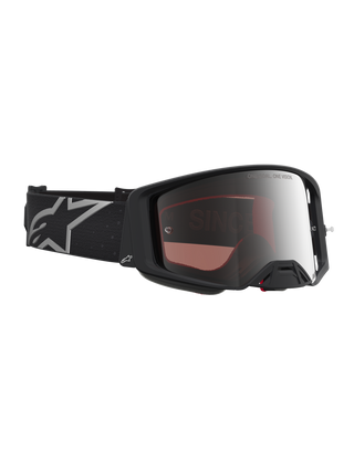 Alpinestars 2027 Supertech Vesta Goggle - Black Matte Silver - Mirror Silver Lens