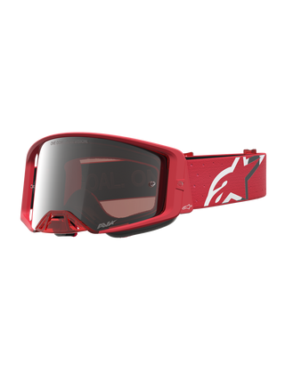 Alpinestars 2027 Supertech Vesta Goggle - Fluo Red Chrome - Mirror Silver Lens